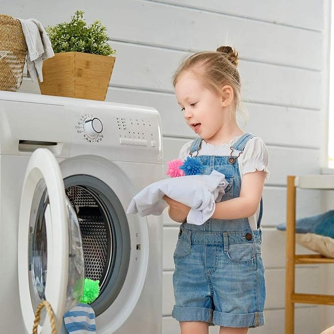 Zovesty Zovesty Washer BallsReusable TangleFree EcoFriendly Laundry Scrubbing BallsSolid Colorful Laundry Washing Balls Enhance Your Machine Cleaning Power 15 Pcs  - Image 5