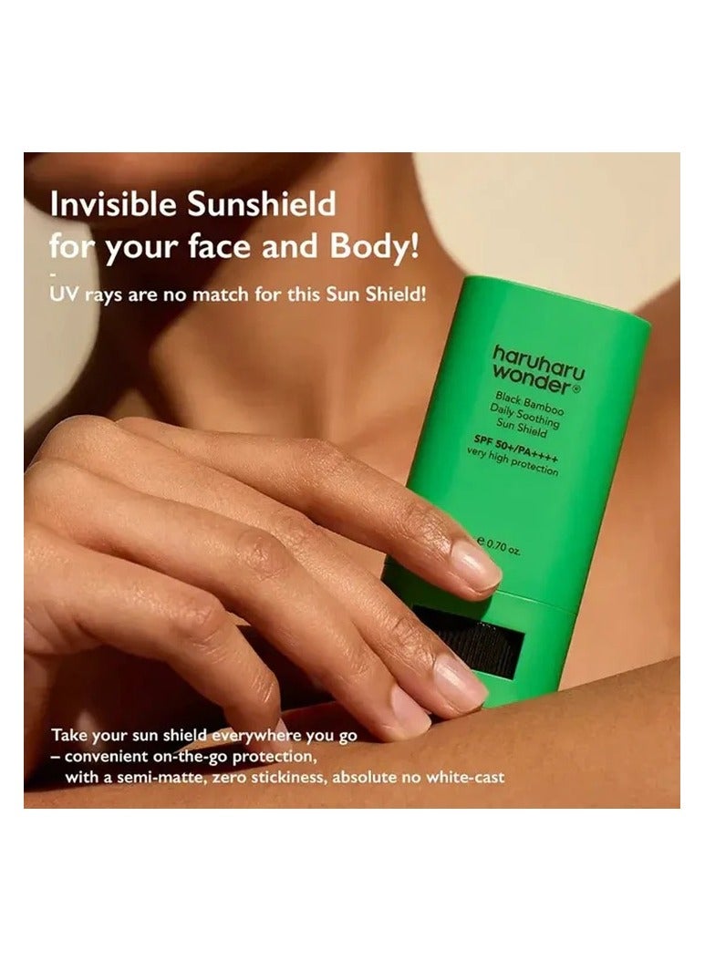 haruharu Wonder Black Bamboo Daily Soothing Sun Shield Very High Protection 20gm  - Image 4