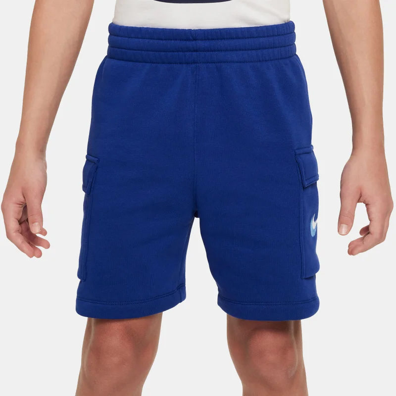 نايكي Kids' Sportswear Fleece Shorts (Older Kids)