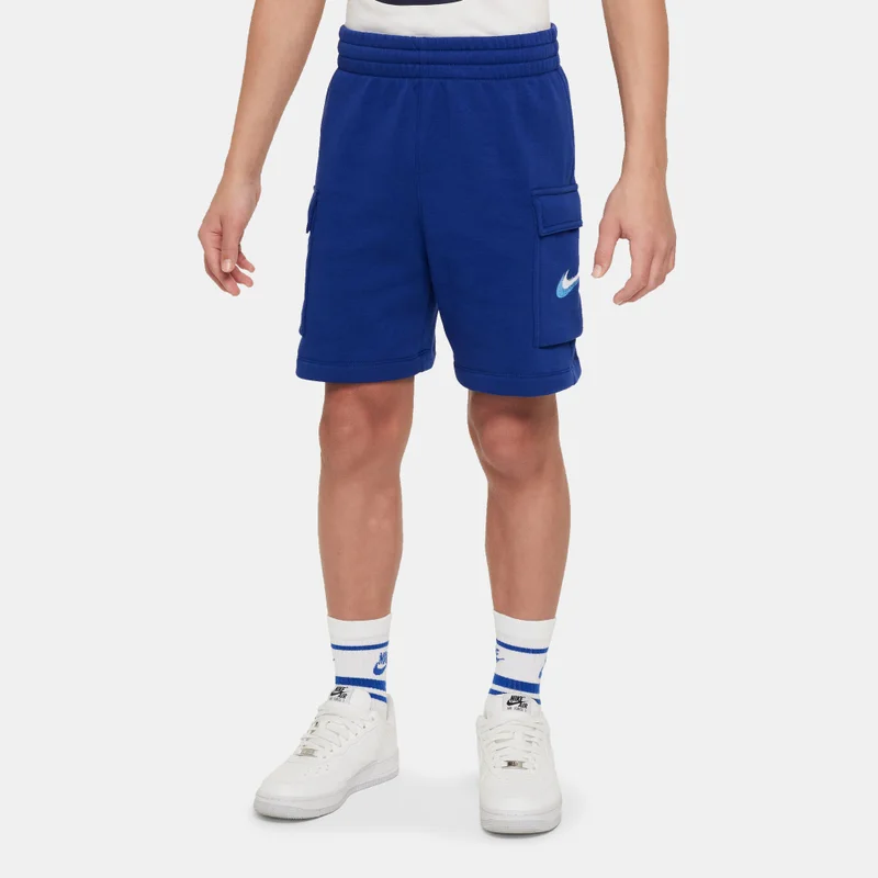 نايكي Kids' Sportswear Fleece Shorts (Older Kids)