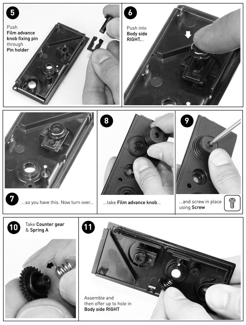 DEVMO Compatible with DIY Lightnes Classic Retro Holga Lomo Recesky TLR Camera 35mm Film Twin Lens Reflex Kit - Image 5
