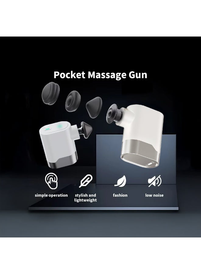 مسدس تدليك صغير محمول P5 بحجم الجيب - جهاز تدليك الأنسجة العميقة القابل لإعادة الشحن للرقبة والظهر والذراعين والساقين، علاج اهتزازي قوي لاسترخاء العضلات والتعافي - Image 4