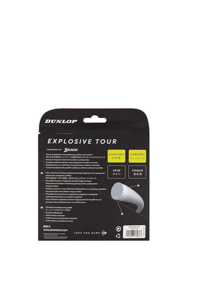 DUNLOP Dunlop Explosive Tour 16 g / 12 m Co‑Polyester Tennis String – Silver, Comfort & Control  - Image 2