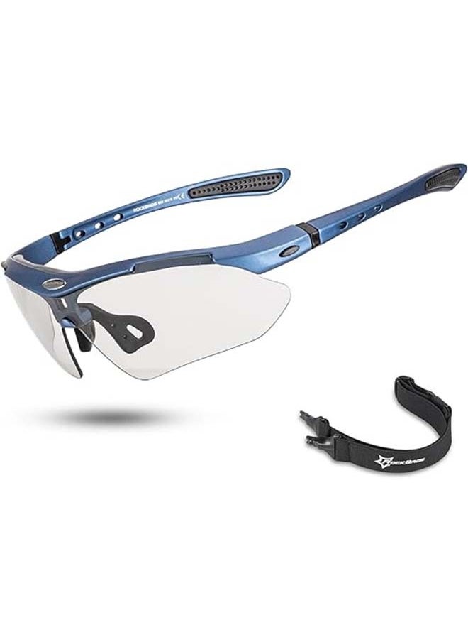 Rockbros Photochromic Sports Sunglasses Mens Pickleball Glasses Cycling Glasses Mtb Sunglasses, With Removable Elasctic Band  - Image 1