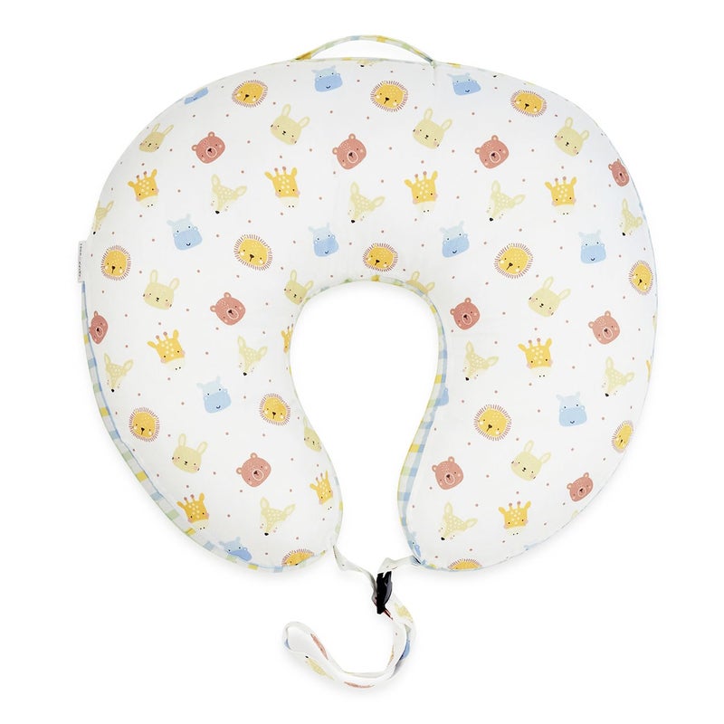 haus & kinder Baby Feeding Pillow for New Born Baby, Breastfeeding & Nursing Pillow with Removable Cover, Infant Support Cushion for 0–24 Months, Tummy Time Pillow | Fiona - Image 5