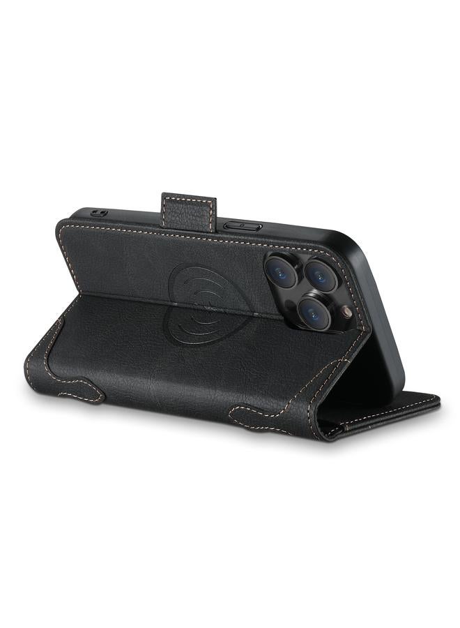 Suteni Case For iPhone 15 SUTENI J07 Multifunctional Horizontal Flip Magsafe Leather Phone Case - Image 4