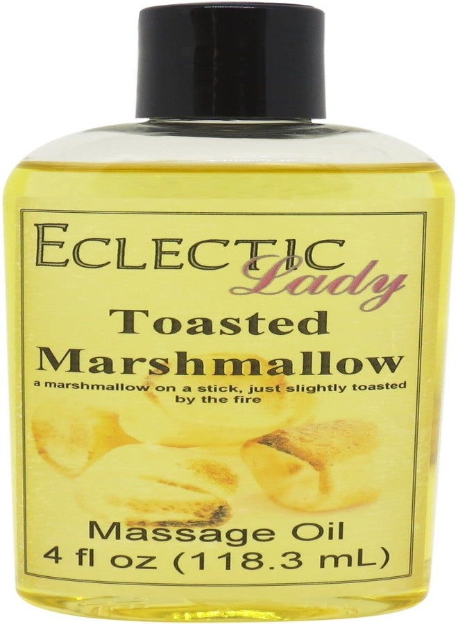 Eclectic Lady Toasted Marshmallow Massage Oil, 4 oz, With Sweet Almond Oil and Jojoba Oil, Preservative Free, Perfect for Aromatherapy and Relaxation - Image 1