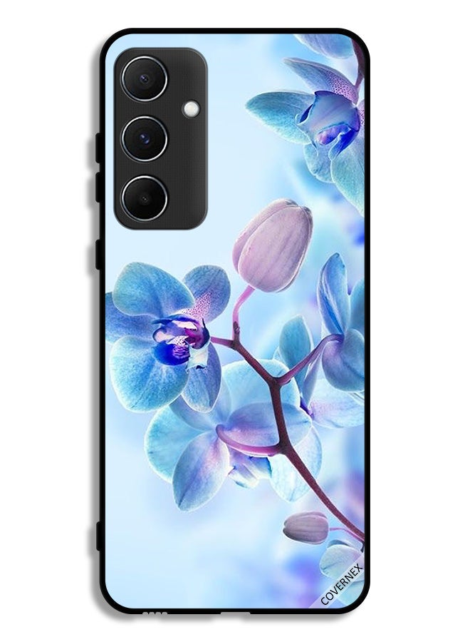 Covernex غطاء حماية لهاتف Samsung Galaxy A55 5G بطبعة زهور الأوركيد - Image 1