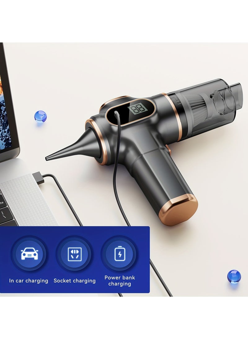 Generic Cordless Handheld Vacuum Cleaner High Power USB Rechargeable Multi-Function Dust Buster for Home and Car Ideal for Pet Hair Dust and Debris Cleaning Includes Accessory Kit  - Image 3