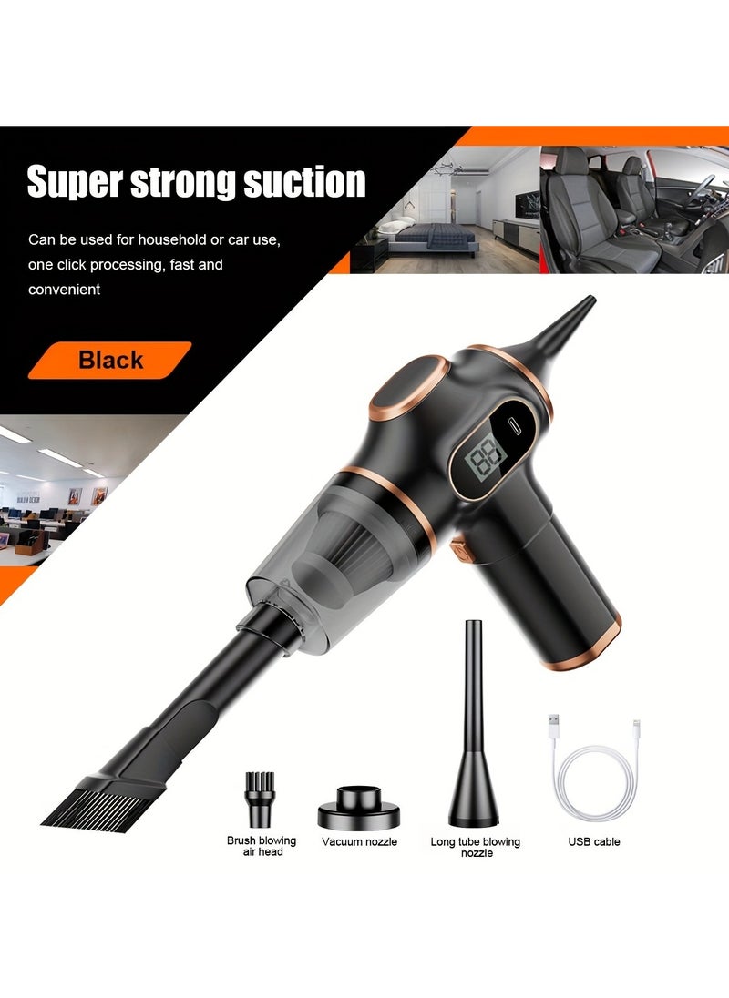 Generic Cordless Handheld Vacuum Cleaner High Power USB Rechargeable Multi-Function Dust Buster for Home and Car Ideal for Pet Hair Dust and Debris Cleaning Includes Accessory Kit  - Image 1