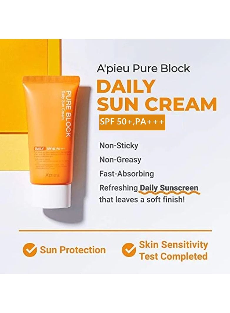 A'PIEU Pure Block Daily sun cream Ex - Image 3