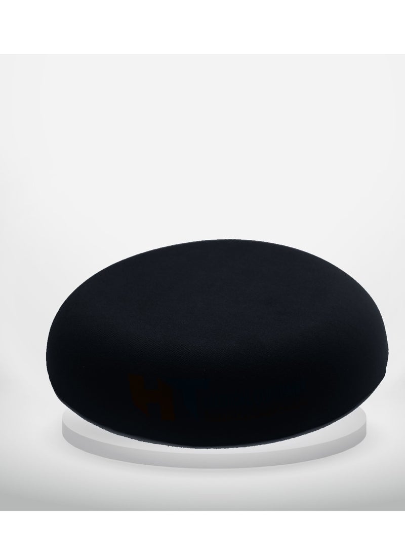 HT Circle-shaped seat for hemorrhoids - it distributes body pressure on the thigh muscles and spine, allowing the pain to be relieved and thus greater comfort while sitting, black color - Image 1