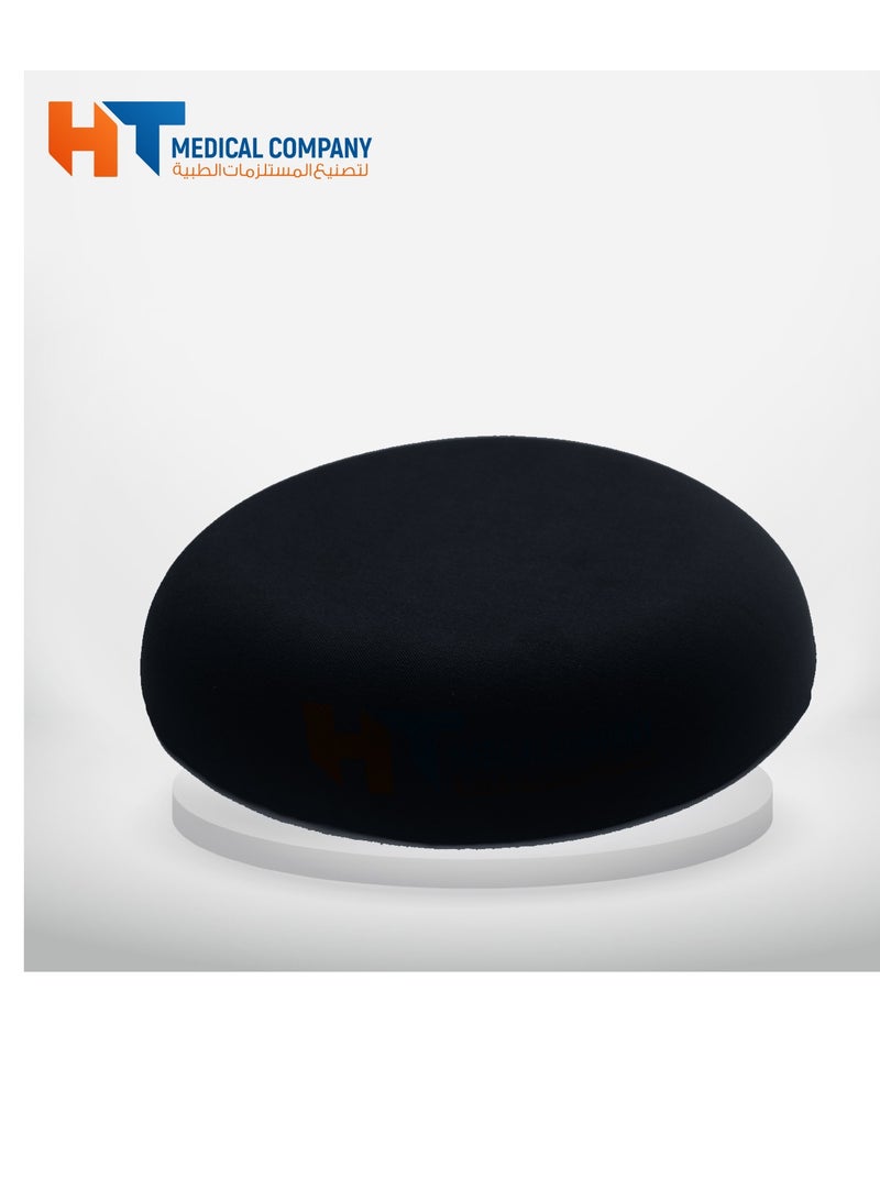 HT Circle-shaped seat for hemorrhoids - it distributes body pressure on the thigh muscles and spine, allowing the pain to be relieved and thus greater comfort while sitting, black color - Image 5