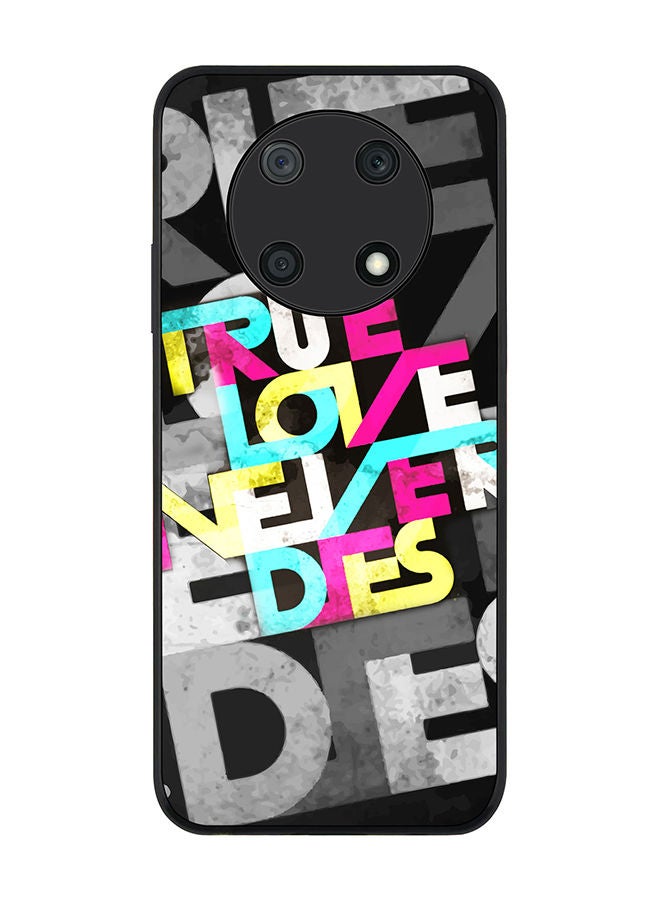 Stylizedd Rugged Black edge case for Huawei nova Y90 Slim fit Soft Case Flexible Rubber Edges Anti Drop TPU Gel Thin Cover - True Love Never Dies - Image 1
