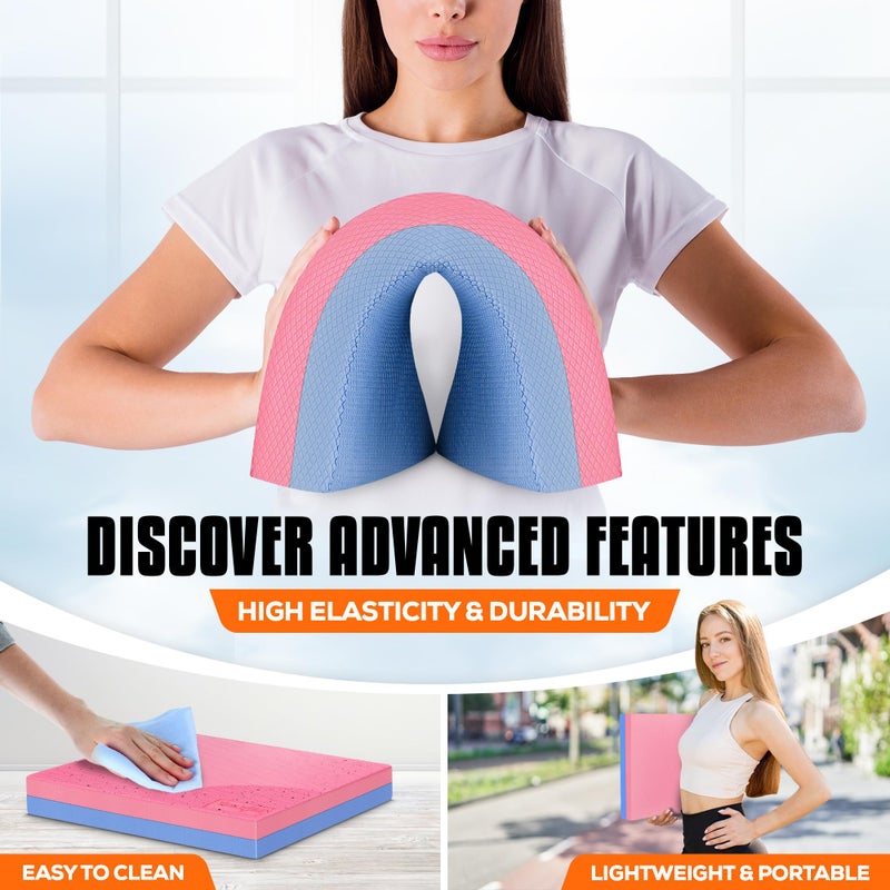 Yes4All وسادة فوم بحجم مطور من Yes4All للتمارين، وسادة توازن غير قابلة للانزلاق للعلاج الطبيعي، اليوغا وتدريب التوازن - Image 4