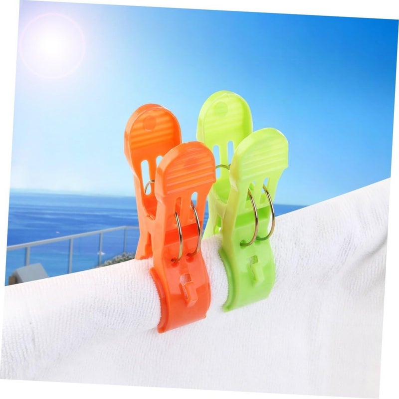 12 Jumbo Plastic Towel Clips Strong For Beach Chair Clothes Quilts - Image 5