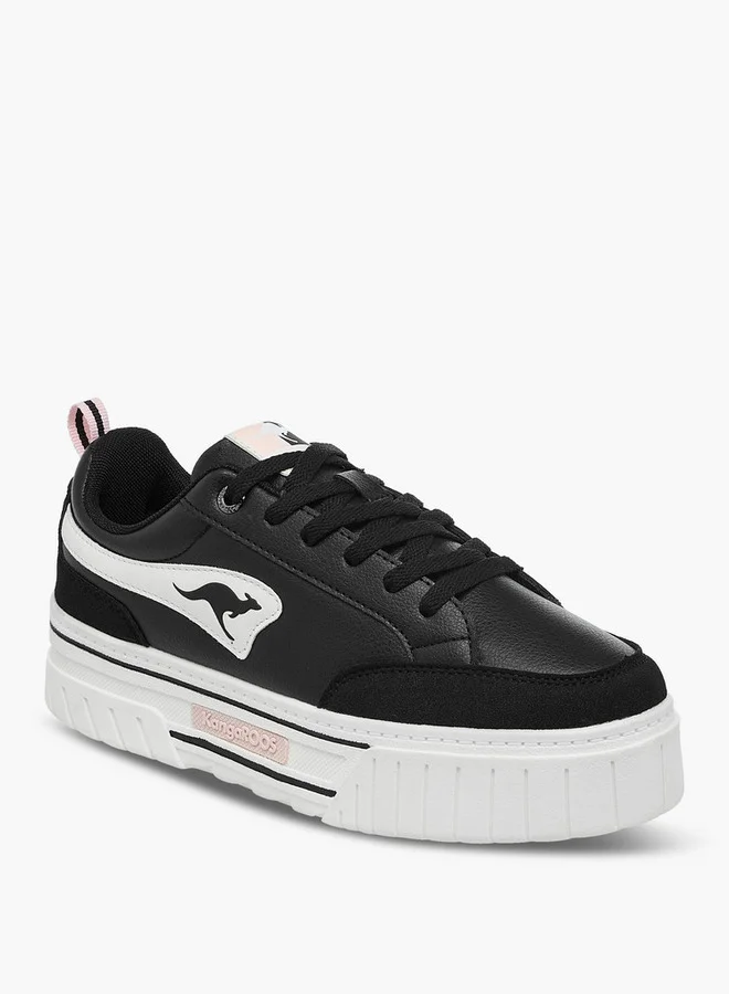 kangaROOS Women's Panelled Lace-Up Sports Shoes