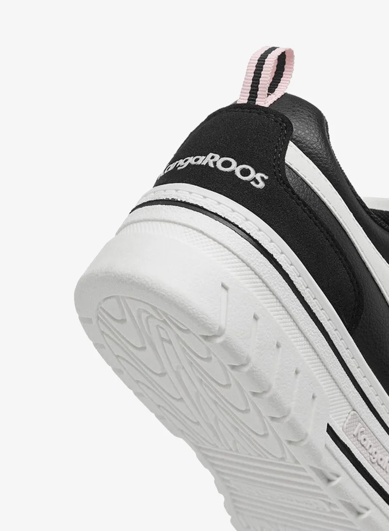 kangaROOS BLACK Women's Panelled Lace-Up Sports Shoes for Women | Best Price UAE