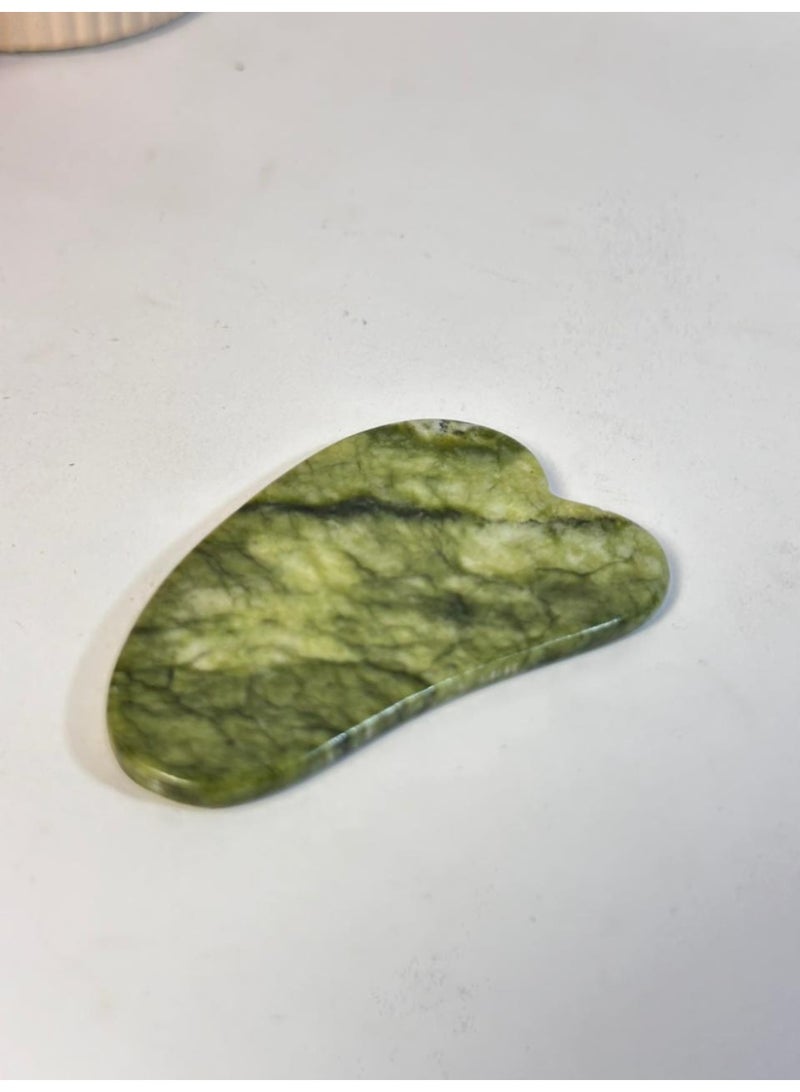 maya accessories gua Sha Massage Tool, Natural Jade Scraping Facial Tool For Spa Acupuncture Therapy Treatment On Face Back, Arms, Neck, Shoulder Stone Guasha - Image 3