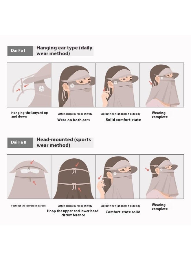 YelaJoy Sun Protection Face Mask, Ice Silk Sunscreen Face Mask, Neck Gaiter, Breathable Face Cover for Summer Outdoor Activities - Image 5
