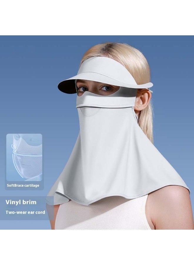 YelaJoy Sun Protection Face Mask, Ice Silk Sunscreen Face Mask, Neck Gaiter, Breathable Face Cover for Summer Outdoor Activities - Image 3