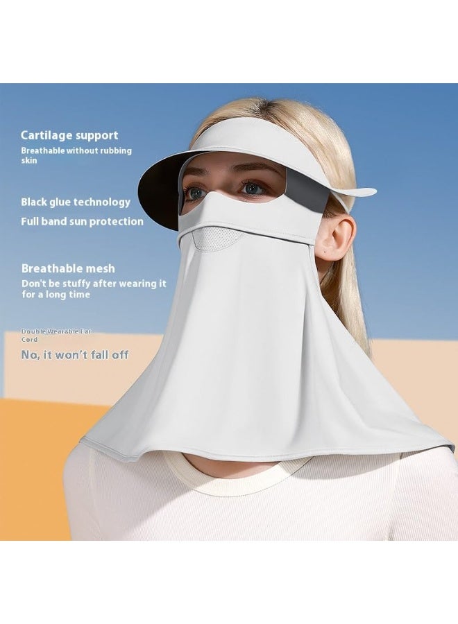 YelaJoy Sun Protection Face Mask, Ice Silk Sunscreen Face Mask, Neck Gaiter, Breathable Face Cover for Summer Outdoor Activities - Image 2