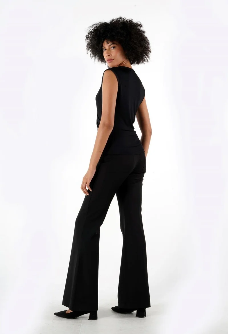 الكسندر جاردي Double Breasted Sleeveless Blouse (B24-38001)