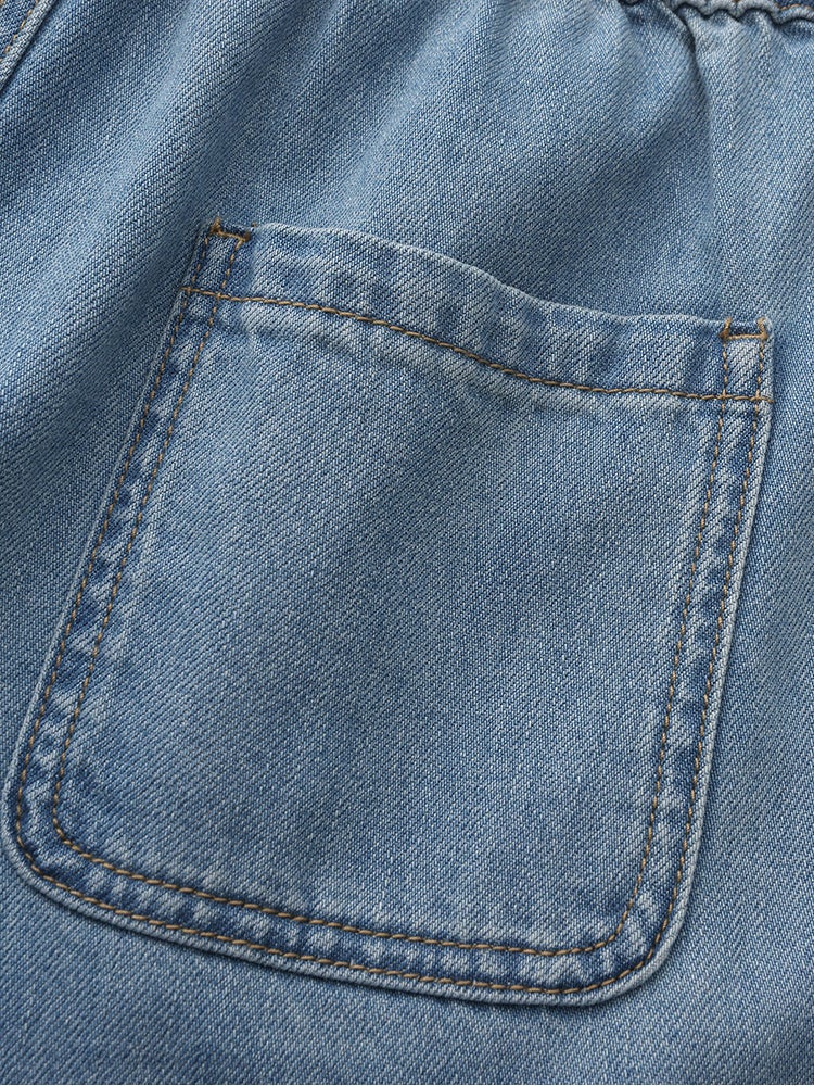 بالابالا ِشورت جينز بلون موحد للأولاد - Image 5