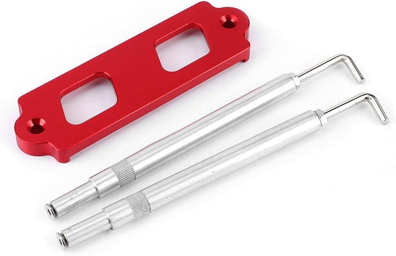 161mm Aluminum Battery Tie Down, Universal Fit for Civic, CRX (1988-2000), Car Battery Bracket (Red) - Image 3
