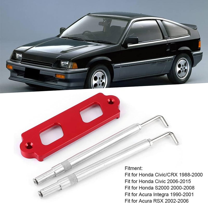 161mm Aluminum Battery Tie Down, Universal Fit for Civic, CRX (1988-2000), Car Battery Bracket (Red) - Image 5