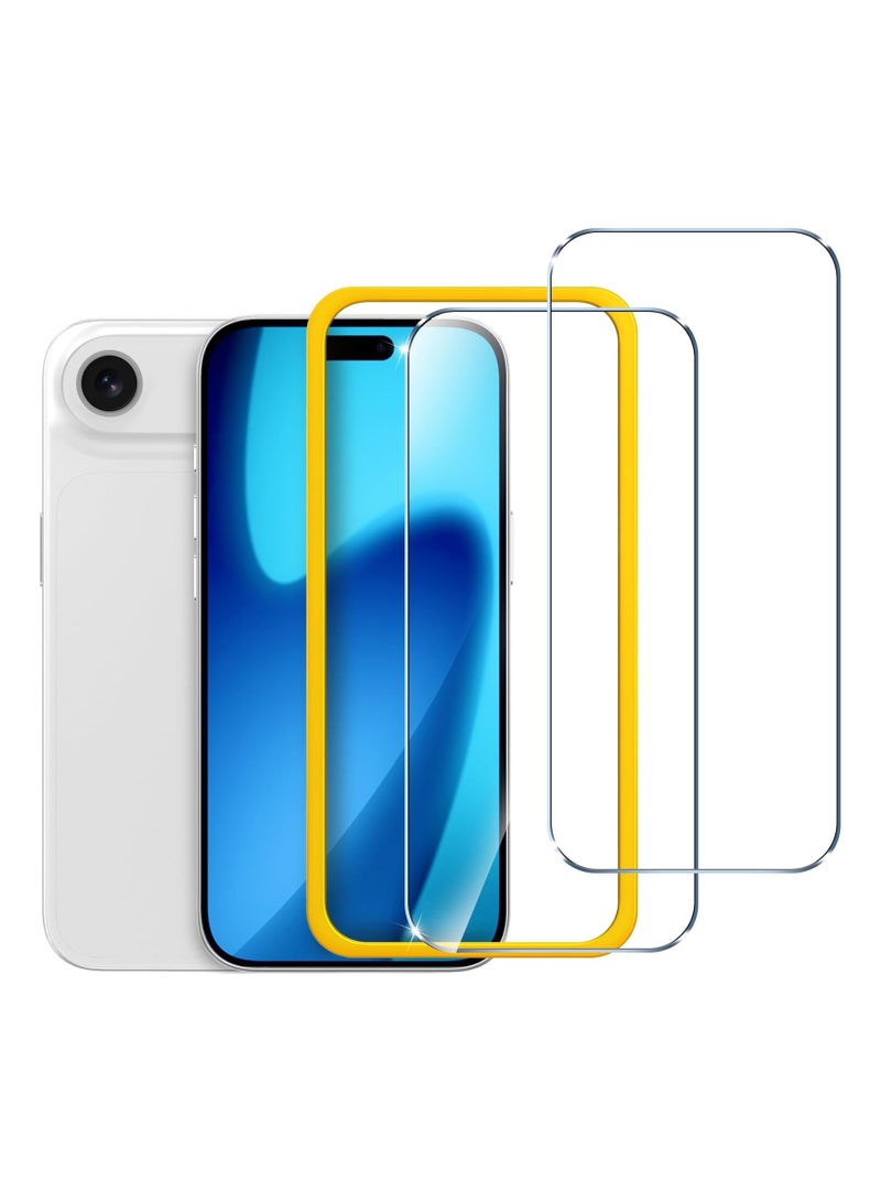Denx Screen Protector for iPhone 17 Air, 9H Tempered Glass Screen Shatterproof Anti Scratch Glass HD Clear Case Friendly for iPhone 17 Air.