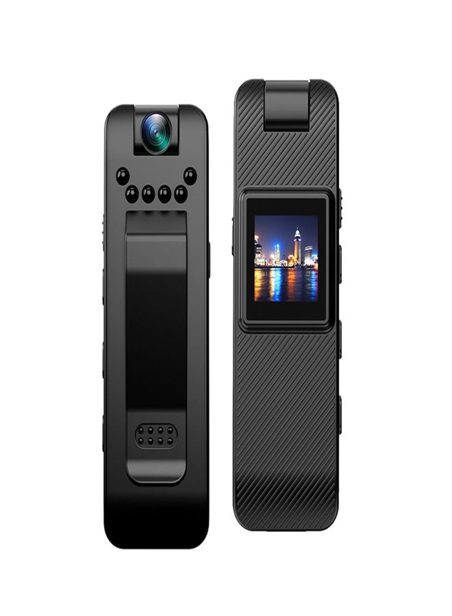 1080P Body Camera with Audio and Video Recording Wearable Body Cam Mini Clip-on Camera Camcorder with 180° Rotatable Lens IR Night Vision Magnetic Back Clip for Law Enforcement Delivery Personal - Image 1