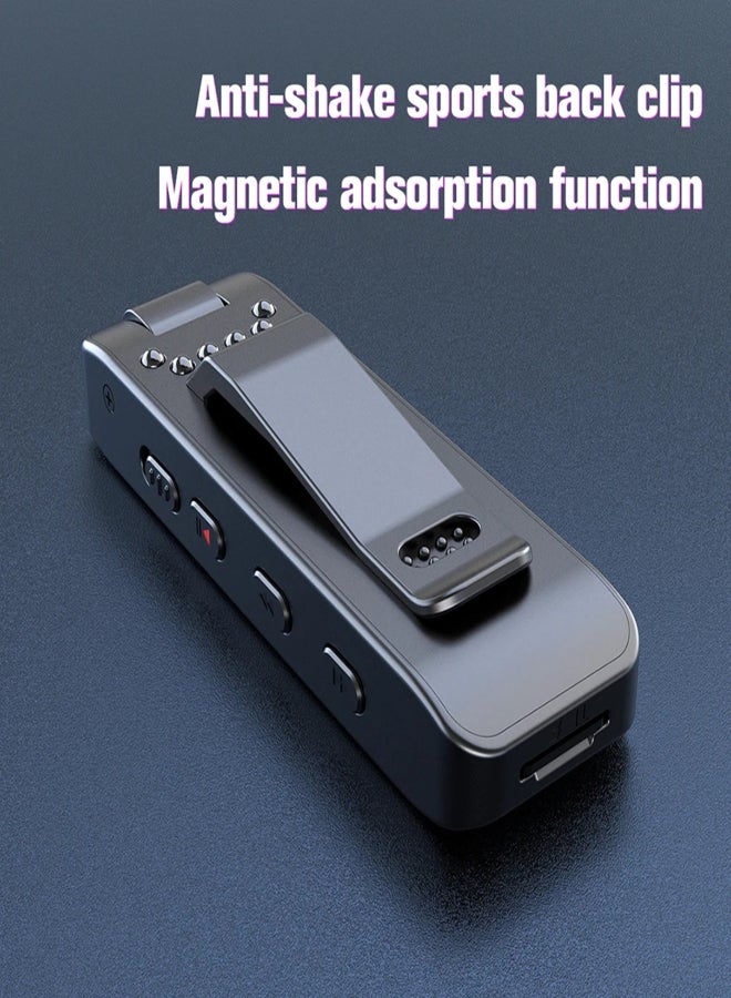 1080P Body Camera with Audio and Video Recording Wearable Body Cam Mini Clip-on Camera Camcorder with 180° Rotatable Lens IR Night Vision Magnetic Back Clip for Law Enforcement Delivery Personal - Image 5