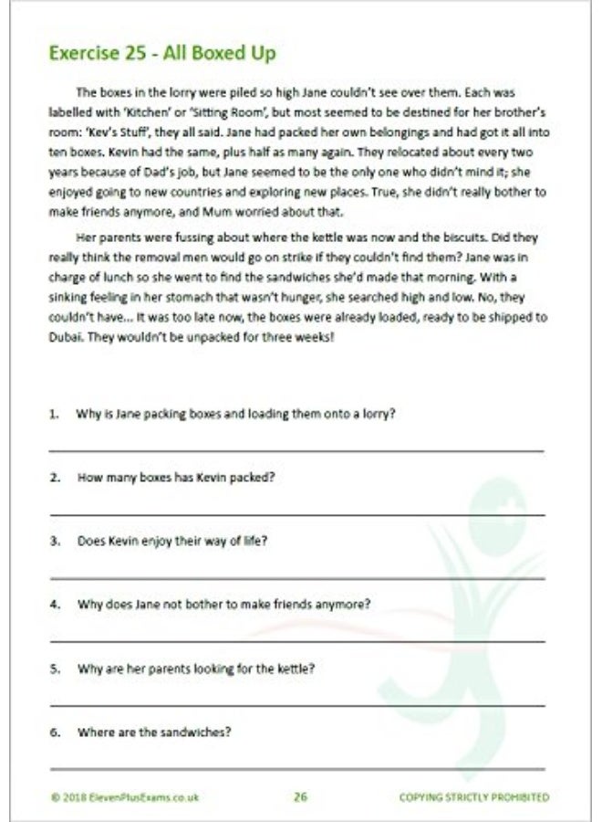 11+ Essentials English Mini Comprehensions: Inference Book 3 - Image 5