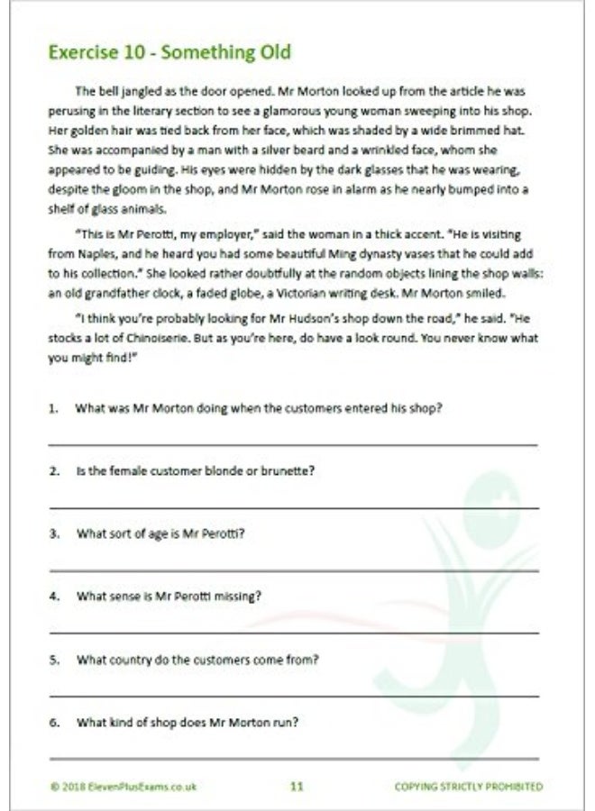 11+ Essentials English Mini Comprehensions: Inference Book 3 - Image 4