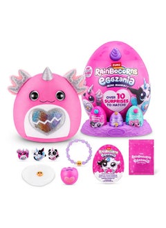 Eggzania Mini Mania Axolotl Plush Surprise Unboxing With Animal Soft Toy, Idea For Girls With Imaginary Play By Zuru
