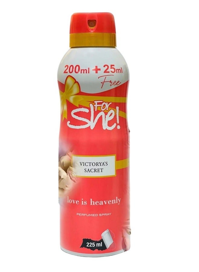 SHE perfumed spray love is heavenly 225ml