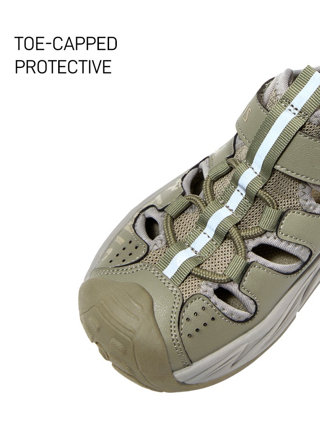 Taranis Kids' Military Green Outdoor Sports Sandals - Image 2