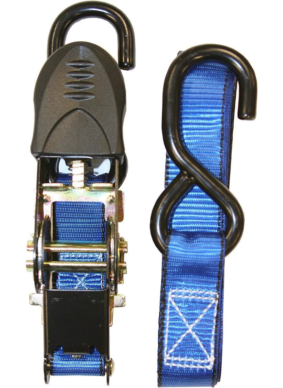 Everest Premium Ratchet Tie Down  6 PK  1 IN  12 FT  400 LBS Working Load  1200 LBS Break Strength  Cambuckle Alternative  Cargo Straps Perfect for Moving Appliances Lawn Equipment and Motorcycles  - Image 1