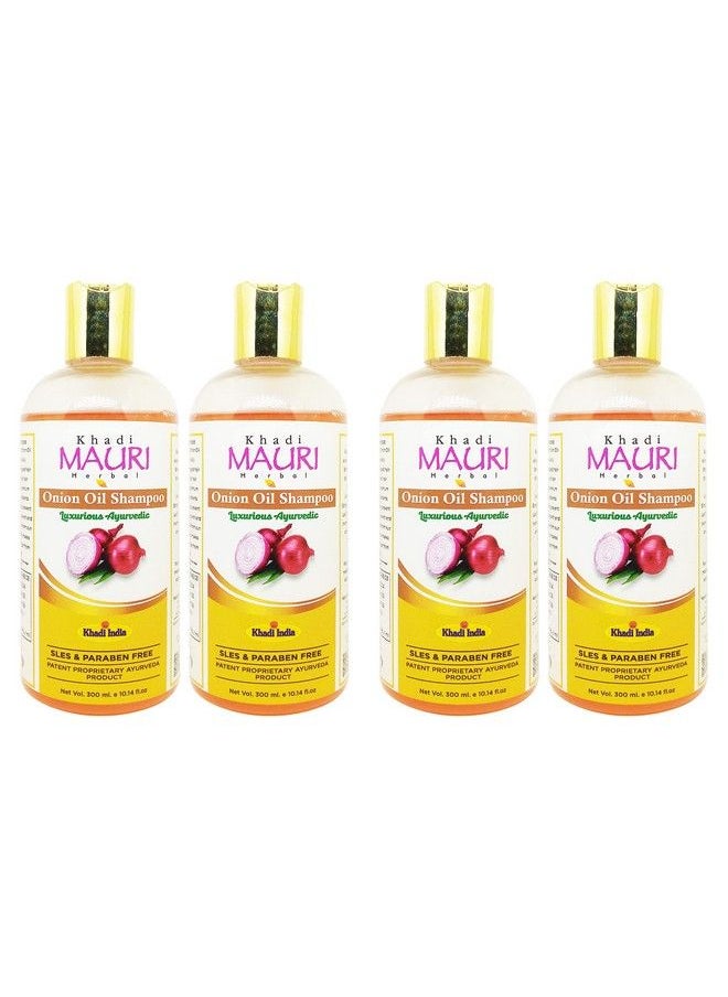 Khadi MAURI Onion Shampoo Pack Of 4 (1200Ml)  - Image 2