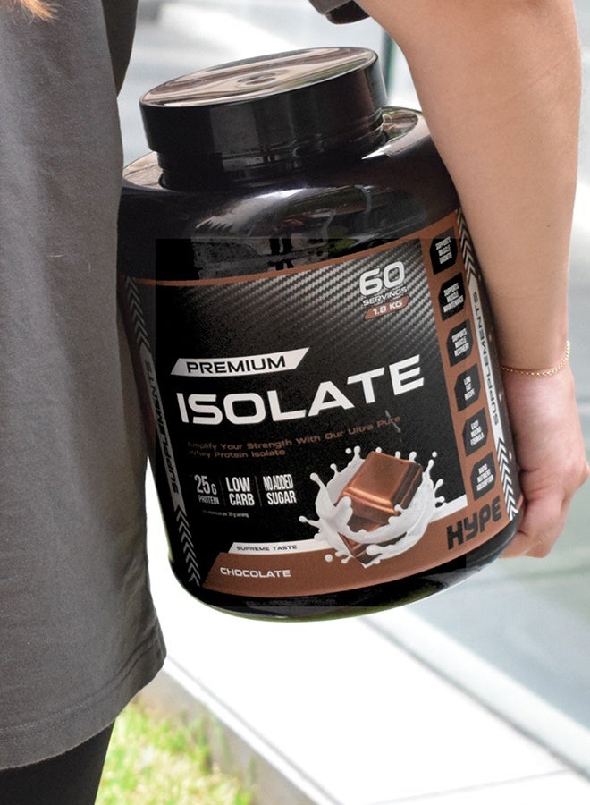 هايب مسحوق بروتين آيزوليت نكهة الشوكولاتة | ١٫٨ كيلوغرام | مصدر بروتين عالي الجودة - Image 2