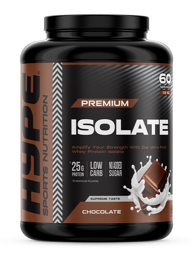 هايب مسحوق بروتين آيزوليت نكهة الشوكولاتة | ١٫٨ كيلوغرام | مصدر بروتين عالي الجودة - Image 1