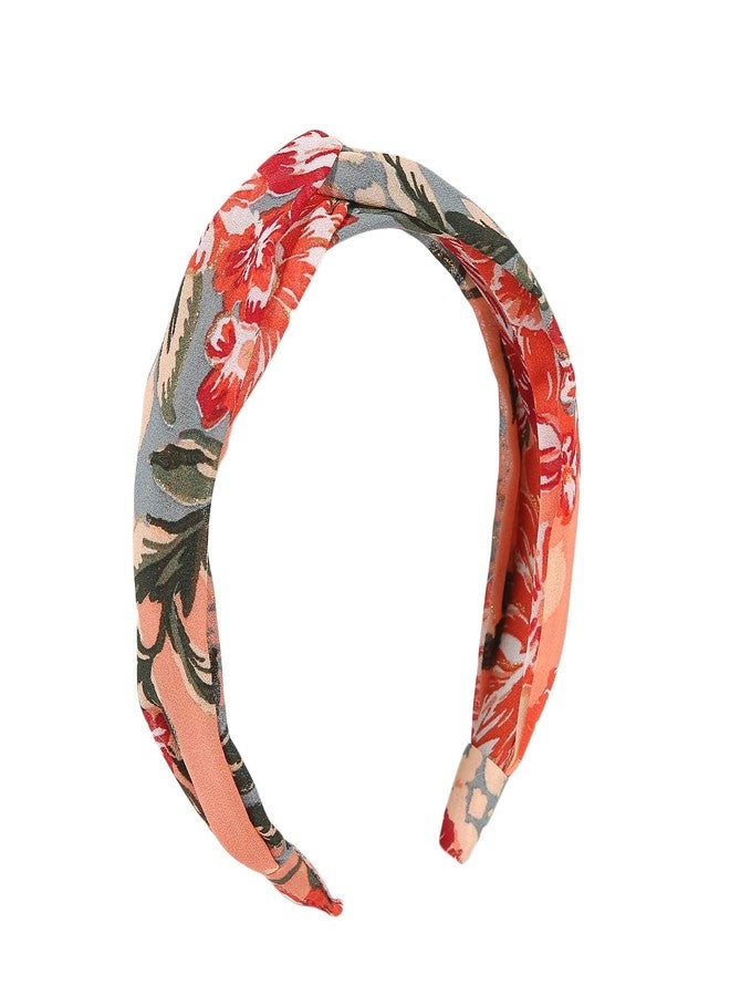 Madison Tyler Headbands for Women | Fashion Boho Headbands Top Knotted With Rhinestones Elastic Workout Hairbands | Outdoor and Party Headbands for Women Non Slip. (Floral) - Image 1