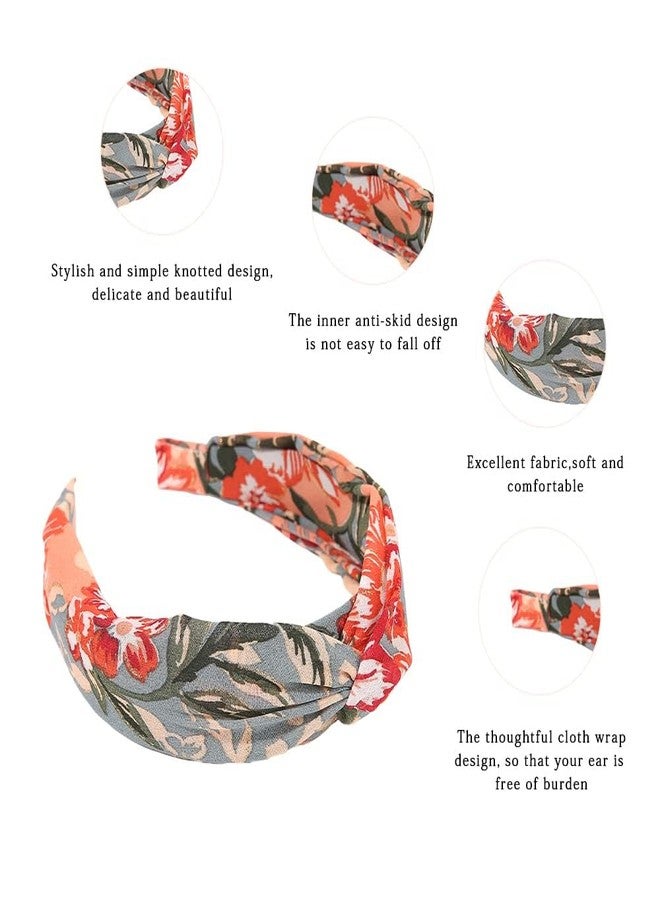 Madison Tyler Headbands for Women | Fashion Boho Headbands Top Knotted With Rhinestones Elastic Workout Hairbands | Outdoor and Party Headbands for Women Non Slip. (Floral) - Image 5
