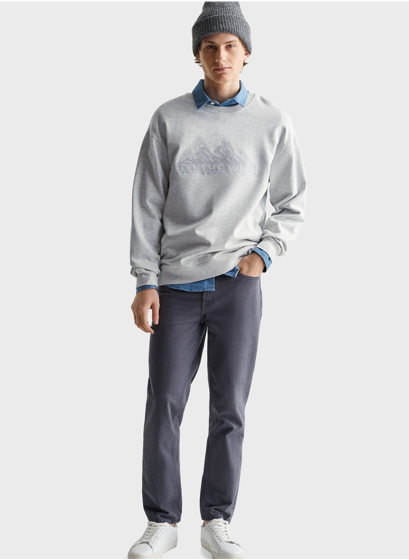 MANGO - Kids Mountain Print Sweatshirt - Image 1