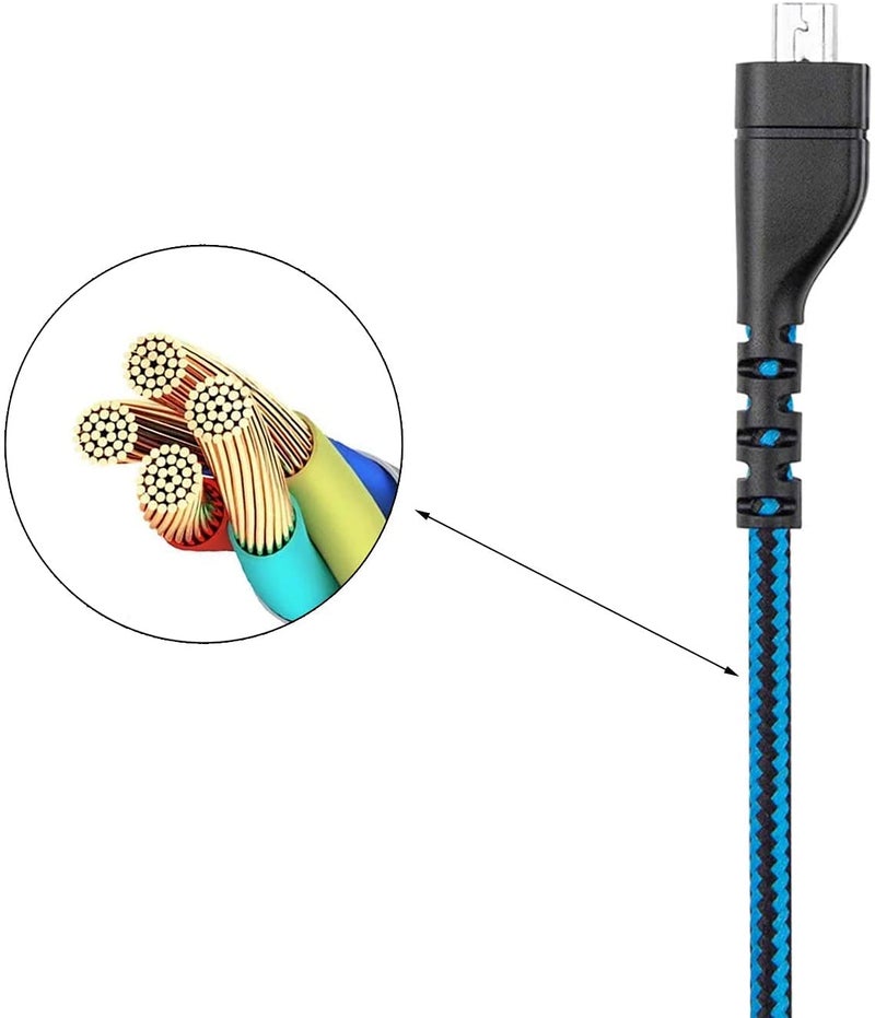 Vcddom Replacement Audio Cable for Arctis 3, Arctis 5, Arctis 7, Arctis Pro Wireless, Arctis Pro Gaming Headset 2m/6.5 Feet (Blue) - Image 4