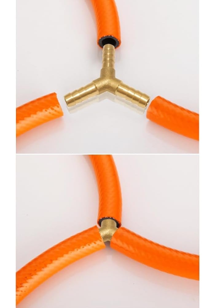 Uenede 3PCS Solid Brass 3/4"OD Barb Fitting Y 3-Way Union Intersection Barbed Hose Fittings for Water/Oil/Gas - Image 3