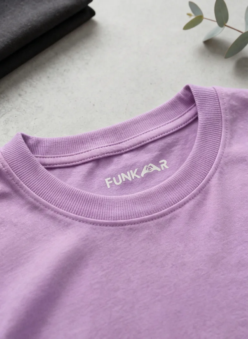 Funkaar Lilac Funkaar Birthday Girl, 8th Year Butterfly Birthday Graohic Print T-Shirt for Women | Best Price UAE
