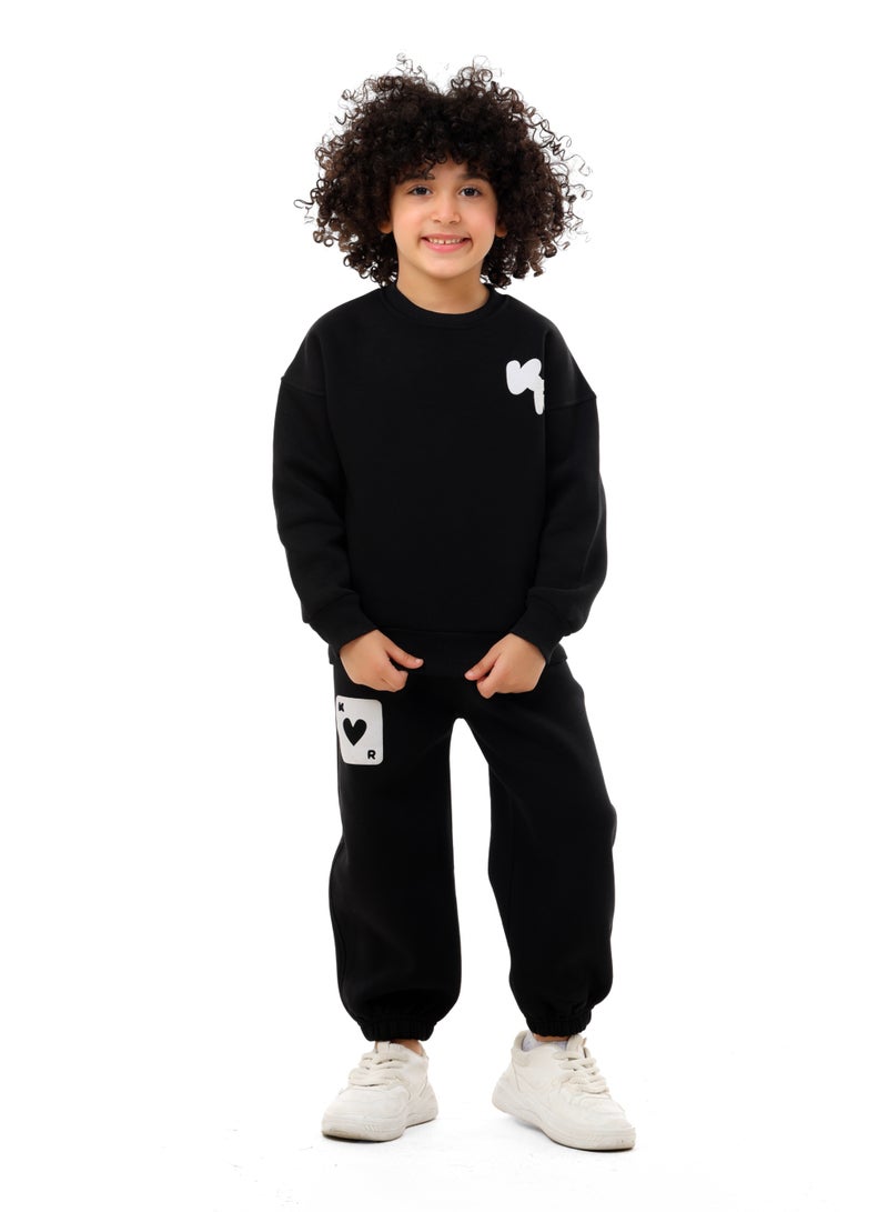 ريمينت بيجاما للاولاد كوتشينة  اسود - Image 3