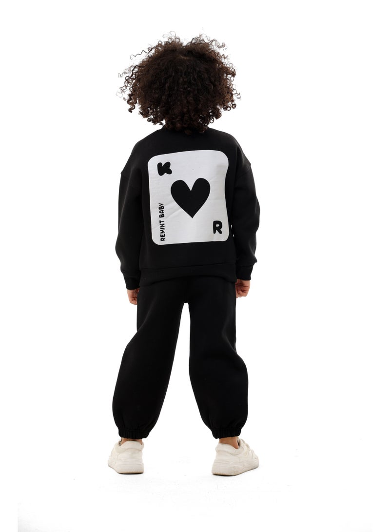 ريمينت بيجاما للاولاد كوتشينة  اسود - Image 2